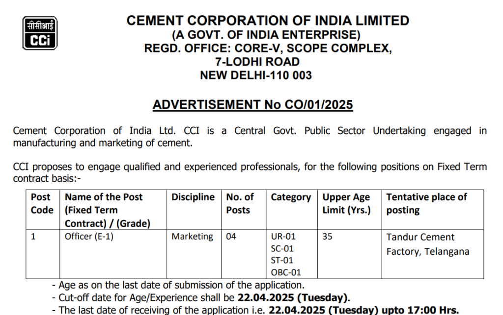cci marketing recruitment