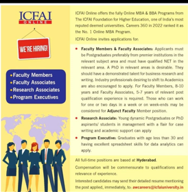 ICFAI recruitment